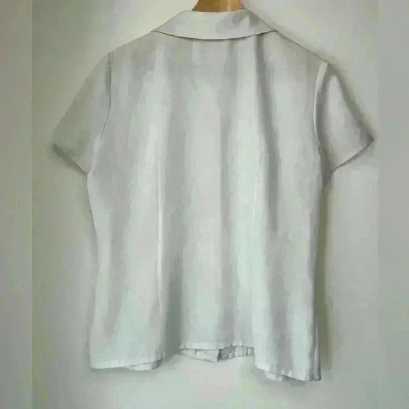 Vintage El Corte Ingles White Travel Button Up Shirt Vacation Cabana 2XL - Picture 9 of 11